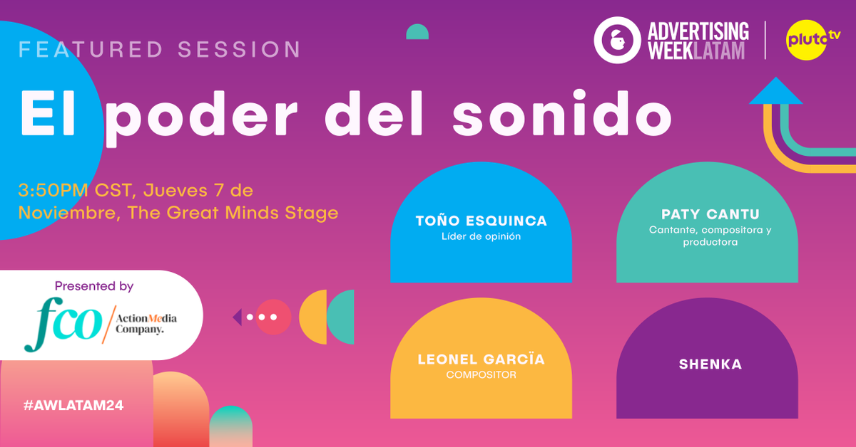 En está presentacion con @FCOGroup, descubre cómo la música se convierte en un aliado clave para las marcas en un mundo saturado de textos e imágenes. 

🎧 ¡Es momento de que tu marca hable a través de la música! bit.ly/48yPis4 #AWLATAM24