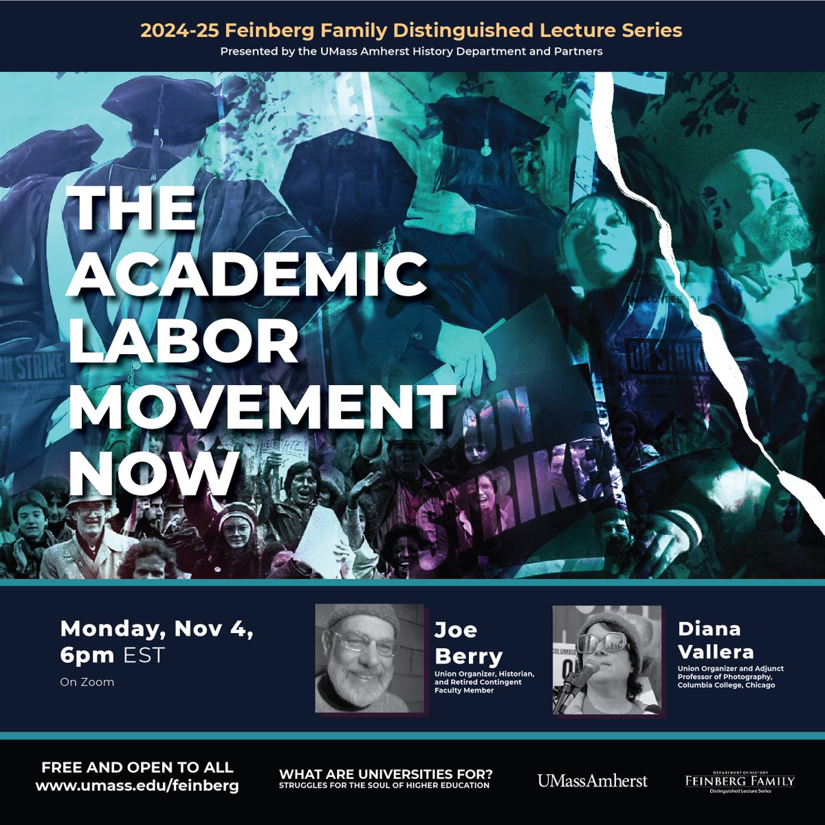 Starting now! Join the Feinberg Series for a discussion of the higher education labor movement -- including discussion of the implications of tomorrow's elections on the future of organizing in academia.

websites.umass.edu/feinberg/nov4/