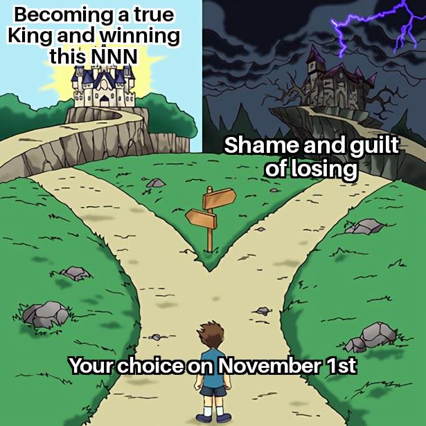 NutNo44310's tweet photo. Make your choice, degen.

#NoNutNovember https://t.co/klX02gnmPG