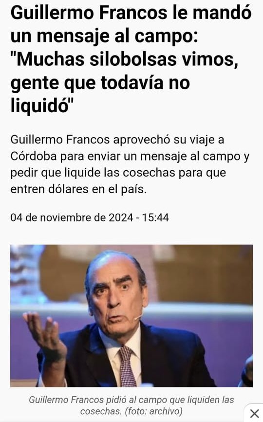El liberalismo es el respeto irrestricto del proyecto de vida del prójimo, basado en el PRINCIPIO DE NO AGRESIÓN y en defensa del derecho a la vida, a la libertad y a la propiedad.

Francos no leyó a Benegas Lynch ni al presidente !!!