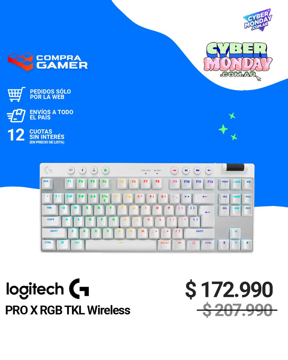 CompraGamerOK's tweet photo. #Cybermonday en Compra Gamer 🔥
Encontrá los mejores productos de Logitech a precios INCREÍBLES en nuestra web🖱️⌨🎧
Envíos a todo el país 🚚
#Cybermonday #CompraGamer #Descuentos #Logitech https://t.co/IxsM4rM8ps