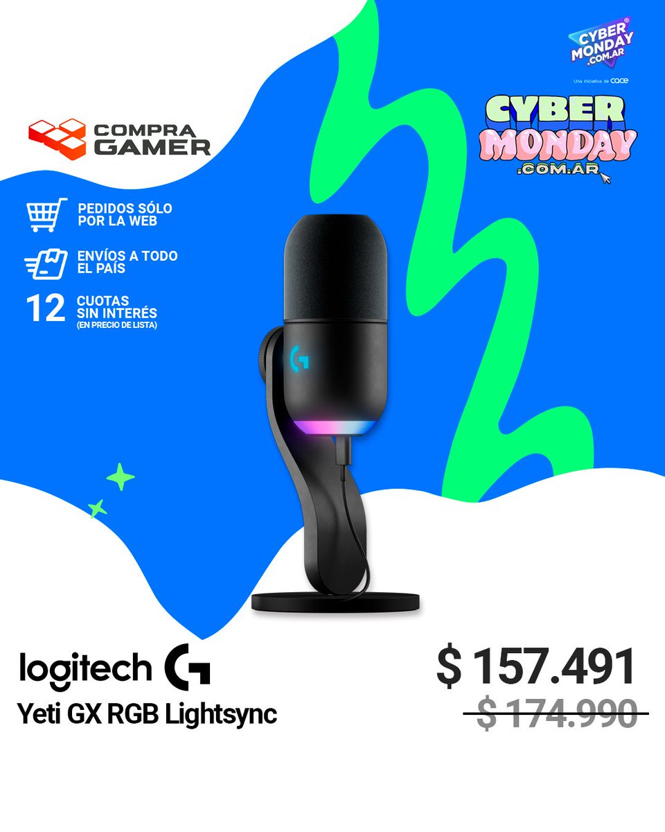 CompraGamerOK's tweet photo. #Cybermonday en Compra Gamer 🔥
Encontrá los mejores productos de Logitech a precios INCREÍBLES en nuestra web🖱️⌨🎧
Envíos a todo el país 🚚
#Cybermonday #CompraGamer #Descuentos #Logitech https://t.co/IxsM4rM8ps