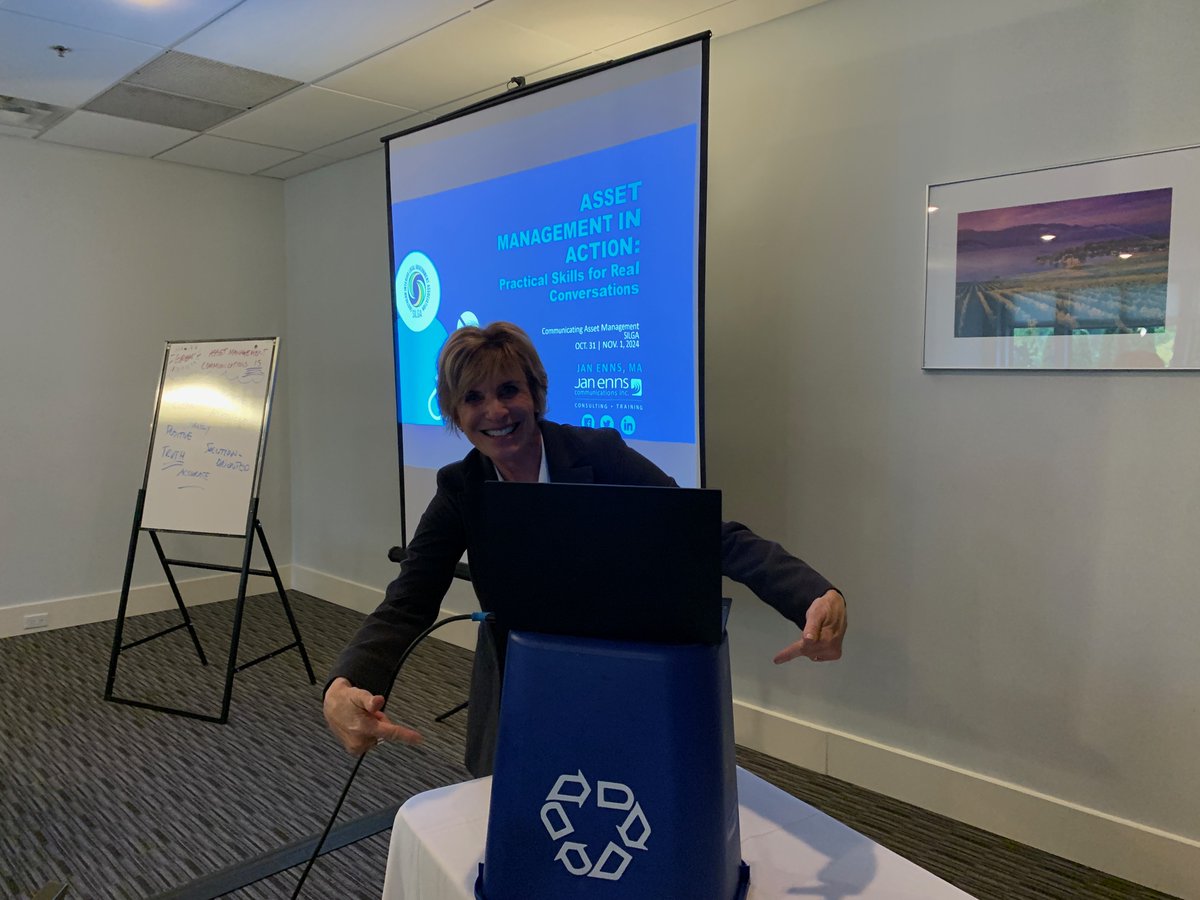 Anyone who knows me knows I spent 10 years managing solid waste and recycling projects for the Central Okanagan - so our podium at the recent SILGA #AssetManagement seminar was near and dear to my heart! And yes, I talked about how our elected officials can communicate about