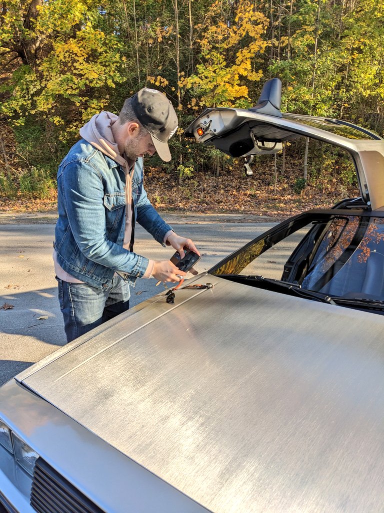 Behind the scenes on a little collab with <a href="/LockeAndKing/">Locke & King</a> - our DeLorean provided an interesting backdrop for the gorgeous timepieces and sunglasses. Watch for the upcoming results of this fun photoshoot! 📸
#HamOnt