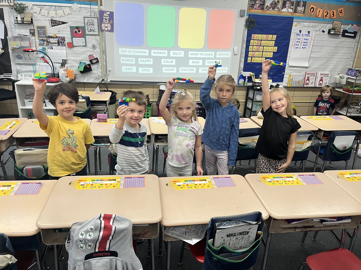 Engineering LEGO monsters (Color Monster) while identifying different emotions has made a big impact on these 1st grade students! Integrating SEL, LA, Engineering, and communication is a highly engaging way to learn! <a href="/KetteringLearns/">Dan Von Handorf</a> <a href="/KetteringSchls/">KetteringSchools</a>