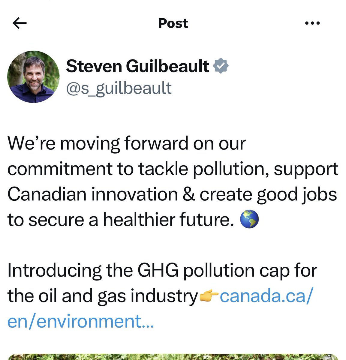 AndrewScheer's tweet image. Another devastating blow to the Canadian economy:

Trudeau announced a production cap on Canadian oil and gas. 

This will kill Canadian jobs, raise the cost of energy and send billions of dollars to dictators and our competitors overseas, while doing nothing for the environment.…