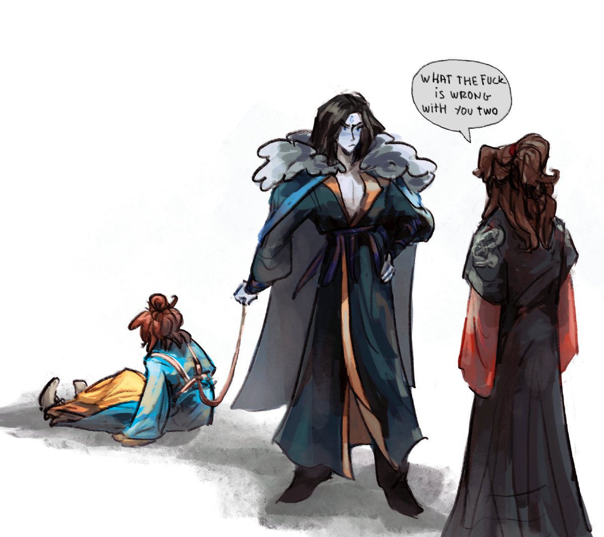 Itzitxou's tweet image. Taking care of your spy is not easy... #moshang #svsss