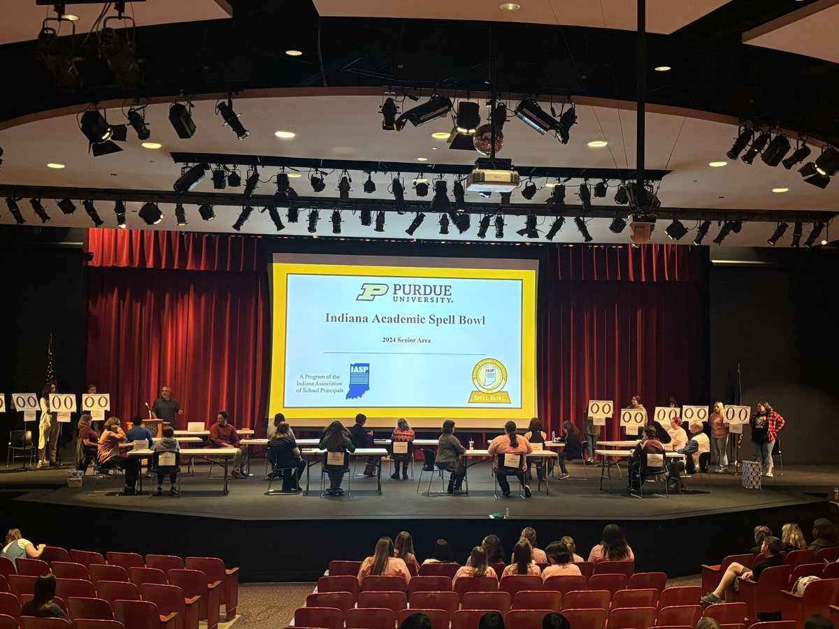 Good luck to our Spell Bowl team tonight as we host the <a href="/INPrincipals/">IASP</a> area meet!  <a href="/LifeAtPurdue/">Purdue University</a> <a href="/shelbyhsbears/">Shelbyville High School</a> <a href="/scs_goldenbears/">Shelbyville Central Schools Corporation</a> <a href="/mvance7575/">Matt Vance</a> <a href="/b_kompara/">Bri Kompara</a>