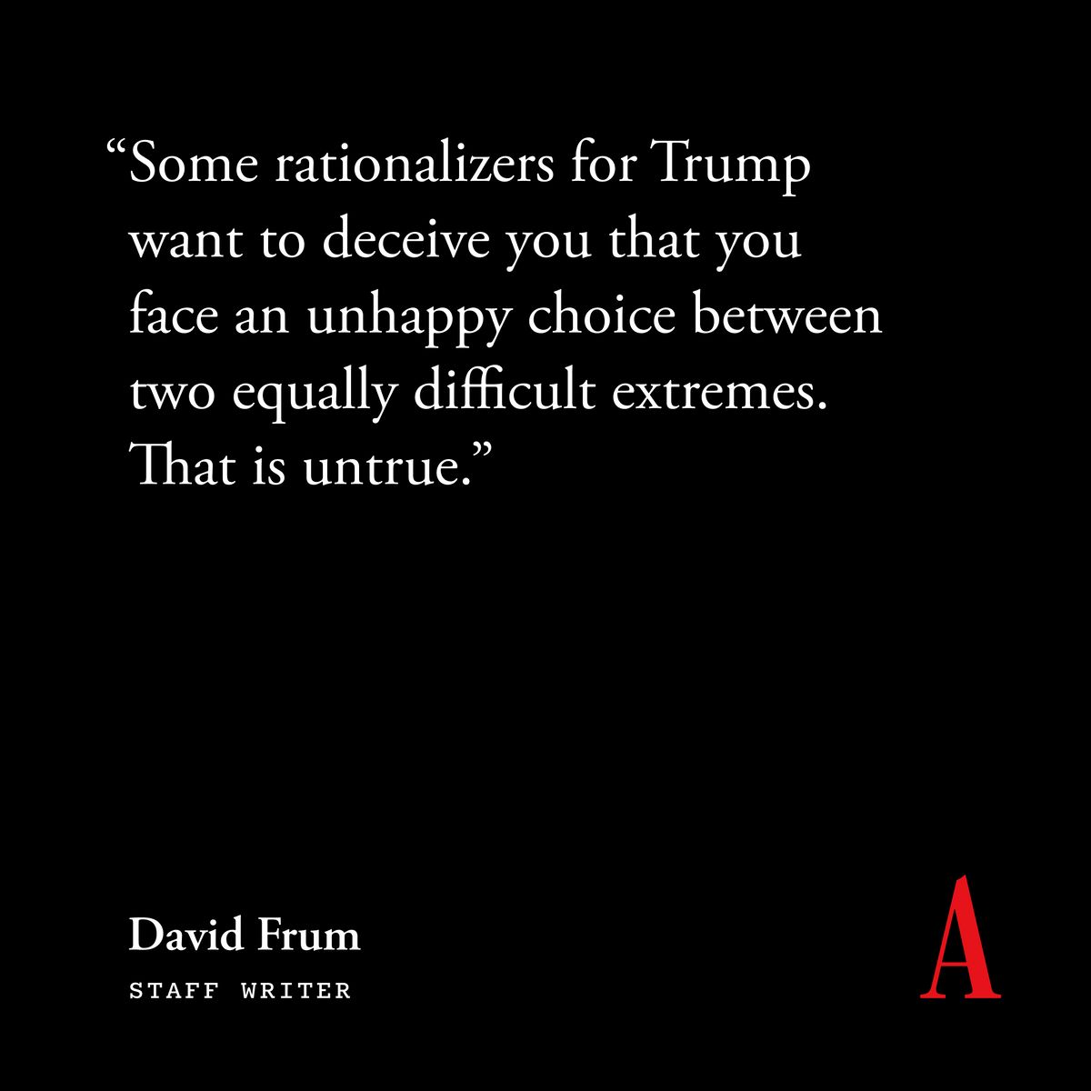 TheAtlantic's tweet photo. “If you placed your faith and loyalty in Reagan and Bush’s party of freedom, you need to accept that the party of Trump and Vance has rejected your ideals, discarded your heroes, defiled your most cherished political memories,��� writes @davidfrum: https://t.co/M9wDprjb4T https://t.co/EFZymCFOIQ