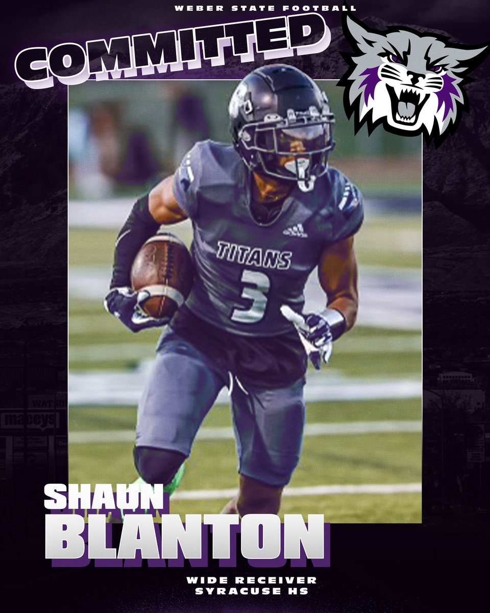 I wanna give a huge thanks to the Weber State coaching staff <a href="/21ADyson/">Andre Dyson</a> <a href="/skyler_ridley/">Coach Ridley</a> <a href="/d_fiefia/">David Fiefia</a> <a href="/mmental7/">Mickey Mental</a>  on giving me an opportunity to play the game I love! With that being said I’m very grateful to announce I am committed to Weber State University! 💜🤍