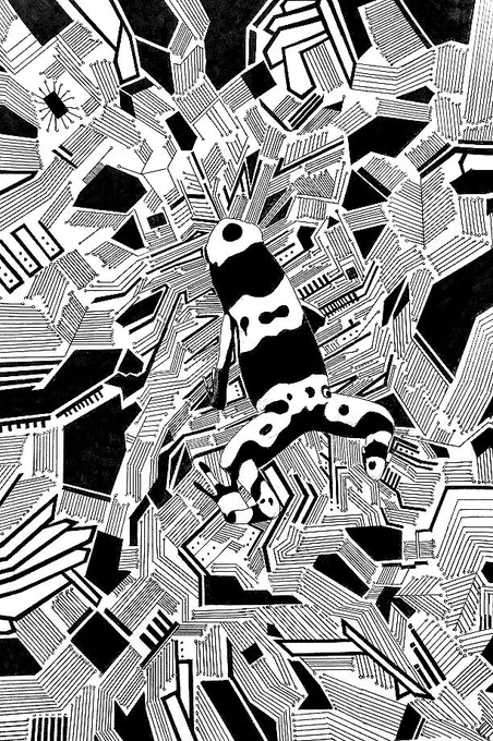 ボールペンで描いたカエル✒️

#ペン画 