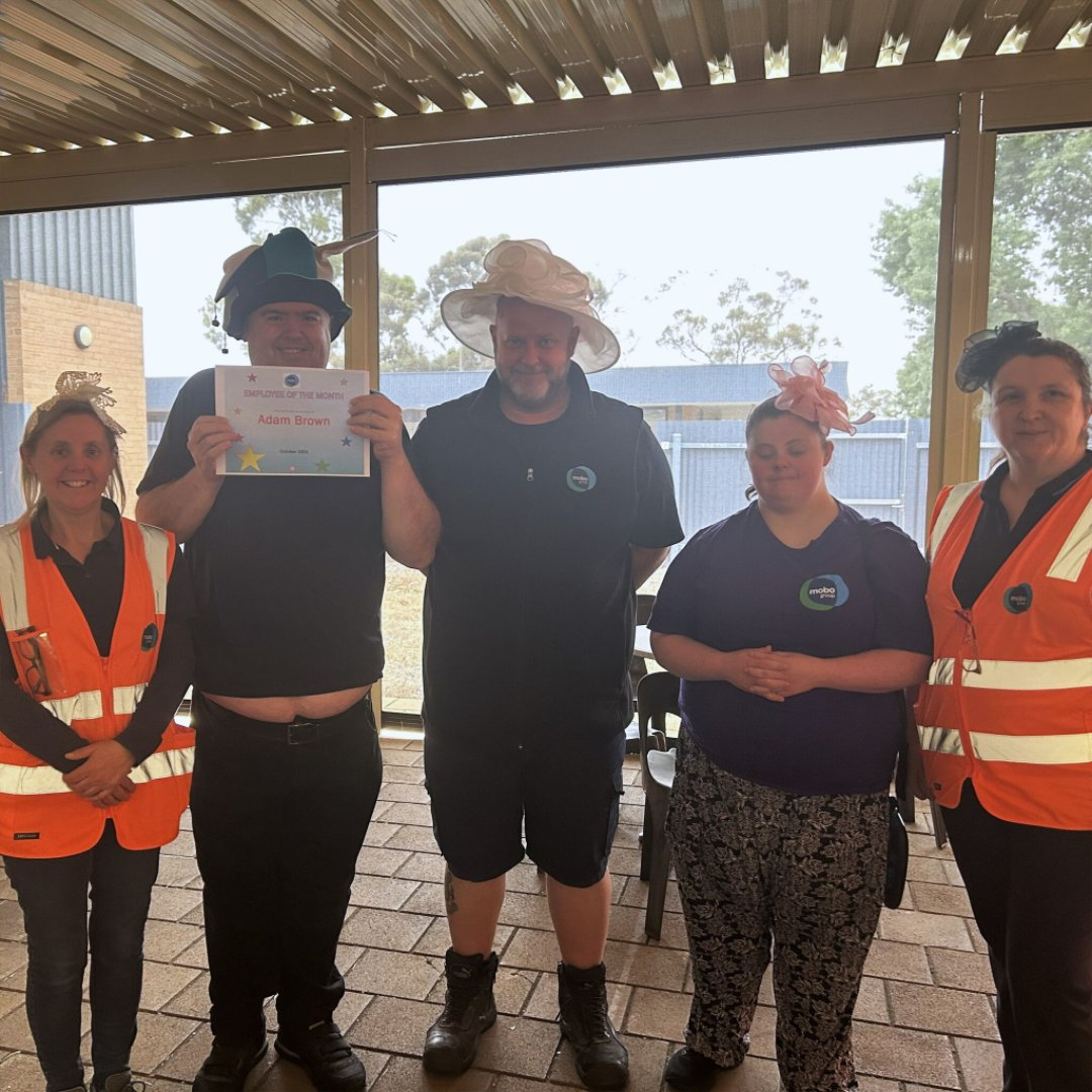 MoboGroup's tweet image. We might not be trackside, but that doesn’t mean we can’t have plenty of fun for Melbourne Cup Day!

#MelbourneCupDay #FancyHats #Facinators #Fashion #CupDayFashion #MCCarnival #SpringRacingCarnival #DisabilityEmpowerment #DisabilityInclusion  #DisabilityEmployment #NDIS #mobo