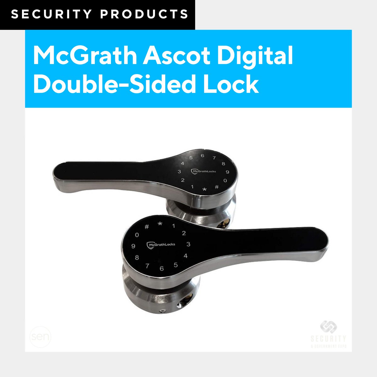 SecElecMag's tweet image. sen.news/mcgrath-ascot-…
'McGrath Ascot digital double-sided lock is designed to suit external gates where both sides need locking and has an IP66-rating against dust and water ingress.'
#electricstrikes #electromagneticlocks #entrancecontrol #doorhardware #securityinstallers