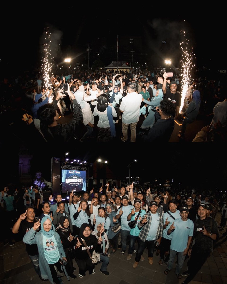 sam_ali_m's tweet photo. Matur suwunn, seluruh Relawan! Umak mboiss. ☝🏻☝🏻💥

Semoga tujuan kita diberkati oleh Allah dan WALI bisa menjadi pemimpin untuk Kota Malang. 

#MboisFest #1000event #MalangKotaEvent #KotaMalang https://t.co/ayubVJN9IN