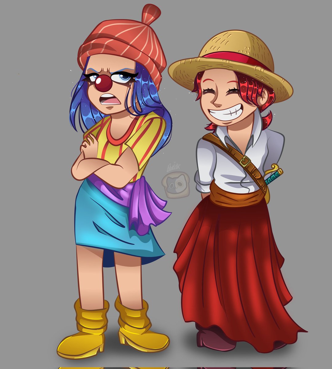 mrsConeHead's tweet photo. Gender swap #shanksandbuggy #shanks #buggy https://t.co/vEWy5Fna9o