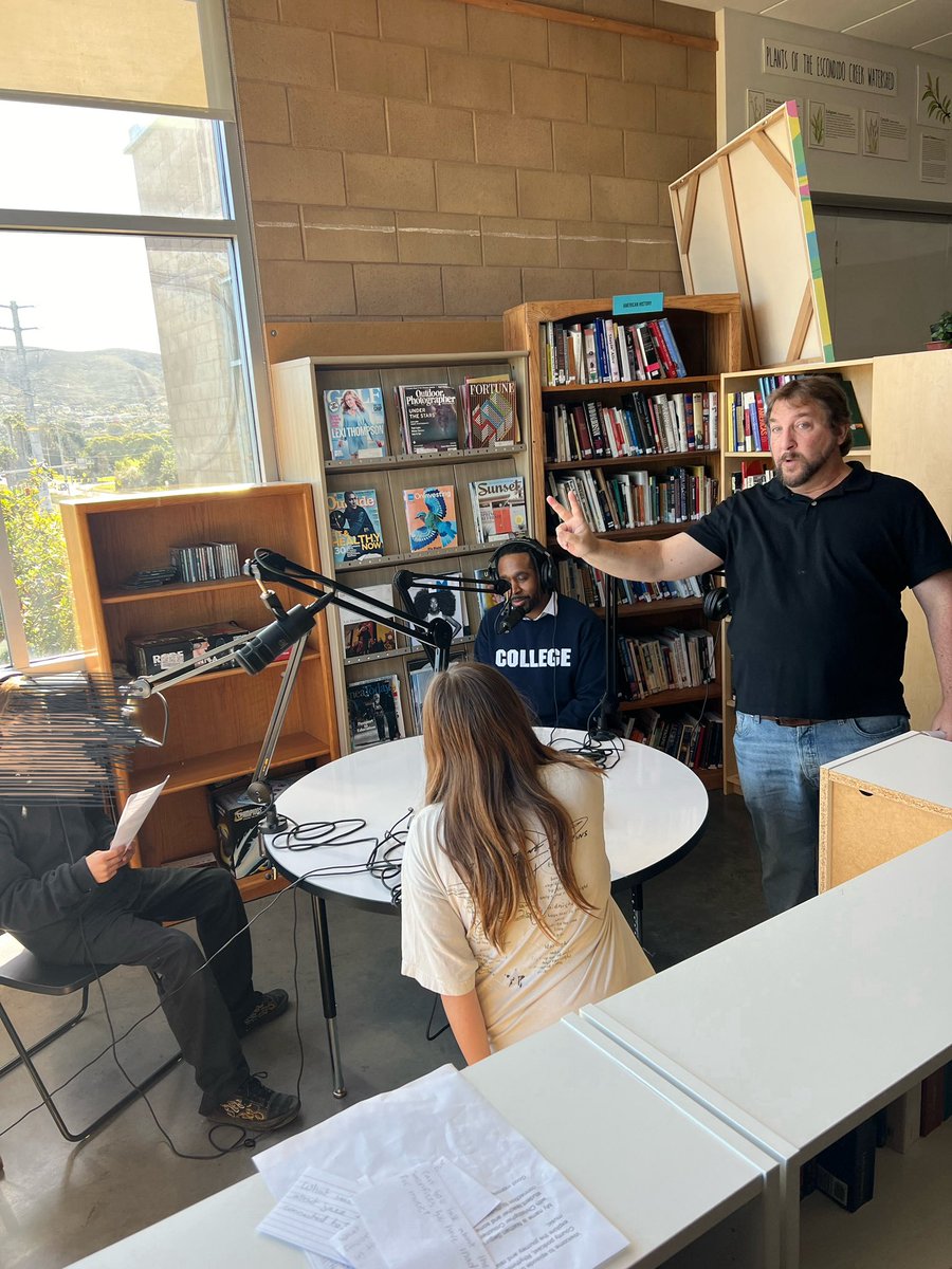 Why I 💙 <a href="/hightechhigh/">High Tech High</a>  because of deep dives into concepts like music in Humanities! 6th graders at #htmnc interview their latest musical artist, <a href="/jdavidson360/">Joseph Davidson, M.Ed.</a> for their podcast, Rhythmic Reflections! #pbl #deeperlearning