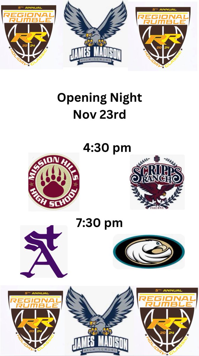 Opening Night Match Ups
