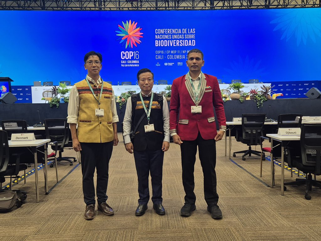 PemaKhanduBJP's tweet photo. Proud moment for #ArunachalPradesh!
Our delegation led by Shri Ngilyang Tam Ji represented #India at #UNCBD in Cali, #Colombia, showcasing Arunachal's success stories in biodiversity conservation.
From Snow Leopard protection to Airgun Surrender Abhiyan, we’re continuously working towards a greener, sustainable future!
#COP16Colombia
@UNBiodiversity @COP16Oficial