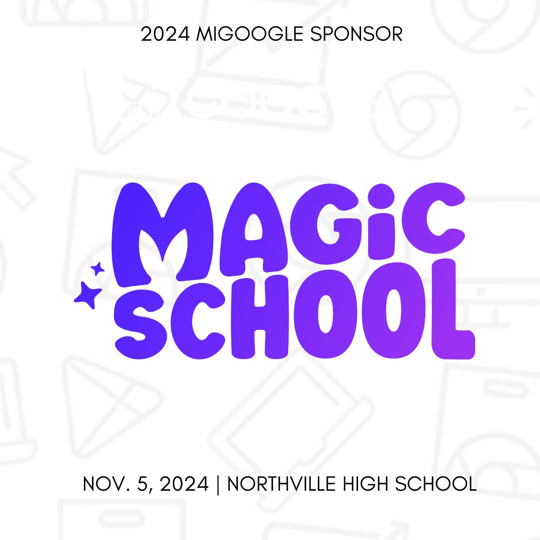 miGoogle (@michgoogle) on Twitter photo Need some magic in your classroom? Check out <a href="/magicschoolai/">MagicSchool AI π πͺβ¨</a>!
You can learn more in room 240 during the 2024 #migoogle conference or visit magicschool.ai Need some magic in your classroom? Check out <a href="/magicschoolai/">MagicSchool AI π πͺβ¨</a>!
You can learn more in room 240 during the 2024 #migoogle conference or visit magicschool.ai