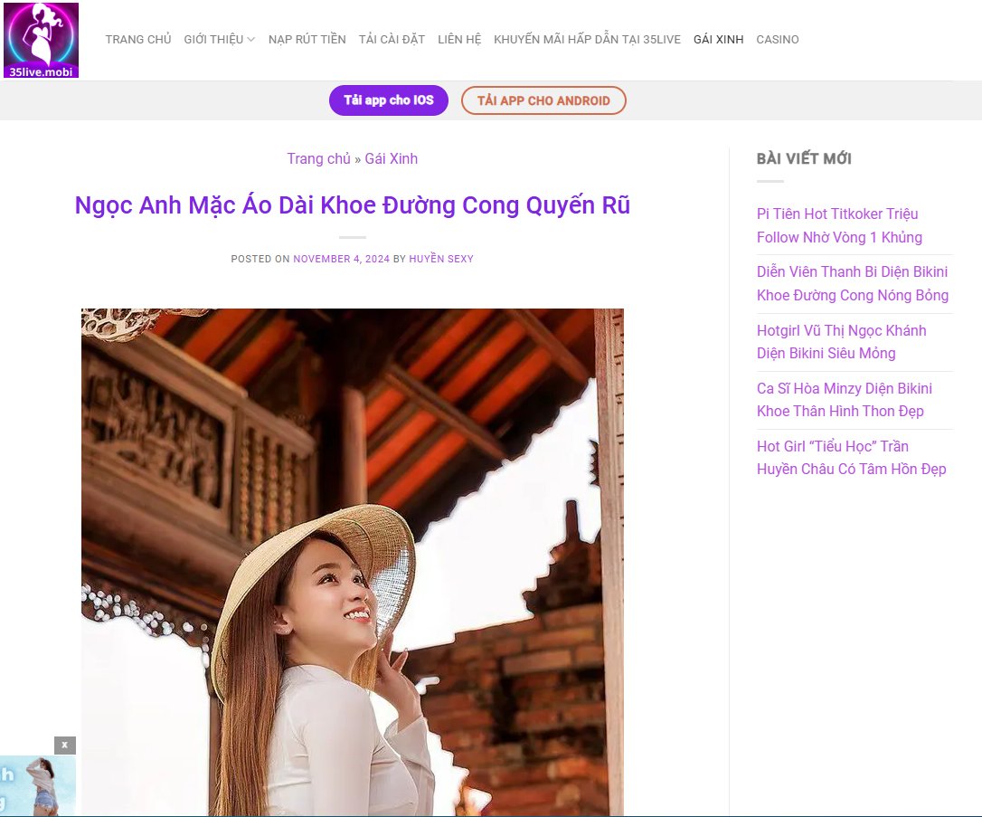 35livemobi's tweet photo. Ngọc Anh không chỉ đẹp mà còn biết cách thể hiện vẻ đẹp qua trang phục. Áo dài là lựa chọn thể hiện đúng phong cách của cô - thanh lịch và truyền thống. Qua hình ảnh Ngọc Anh,
https://t.co/Ju97o5cbKz https://t.co/YDab579iEZ