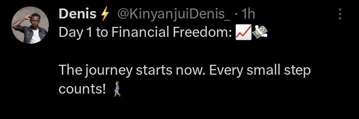 Denoooooh's tweet photo. Day 28 to financial freedom 💸: 
Importance of Locking in! 💪

I learned that when I'm fully committed, distractions lose their power, and consistency becomes natural. Locking in means making my goals non-negotiable, keeping  focus on long-term rewards over short-term desires. https://t.co/kGYdbO7wLy