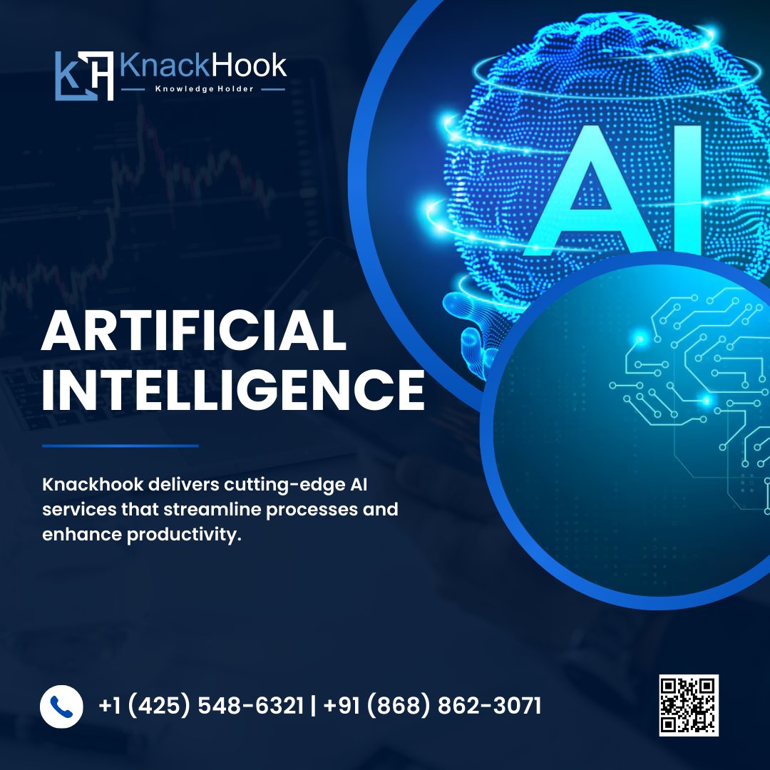 Knack_Hook's tweet photo. 🚀 Unlock the Power of AI with KnackHook 🚀

At KnackHook, we specialize in AI-driven solutions that empower businesses to streamline operations, improve decision-making, and drive innovation.#AI #ArtificialIntelligence #BusinessInnovation https://t.co/2kTgPqPxS9