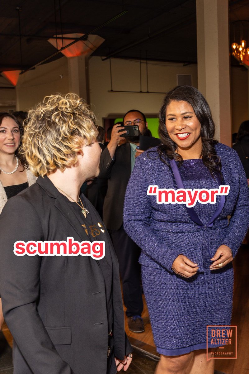 I was robbed at gunpoint with an assault rifle in San Francisco.

Within hours, <a href="/SFPD/">San Francisco Police</a> caught the criminals 🙌

Within months, the gunman was diverted and released without charge "in the interests of justice" 🤦‍♂️

Within a year, "mayor" <a href="/LondonBreed/">London Breed</a> was hanging out with the gunman