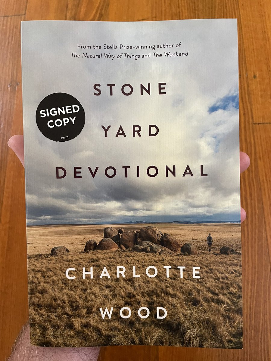 TigerTex1's tweet image. Week 45 Book 59 of my #2024Reads journey. Next up is the November selection for my local library’s book club. It’s #StoneYardDevotional by Australian author #CharlotteWood.