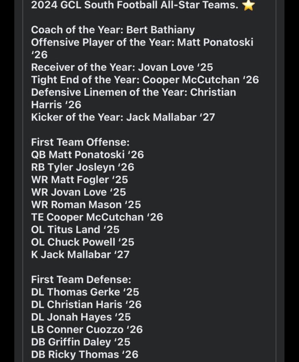 TitusLand1's tweet photo. Blessed to receive 1st Team GCL honors‼️ @MBlum75 @Coach_B10 @CoachGray70 https://t.co/5L9wm003LM