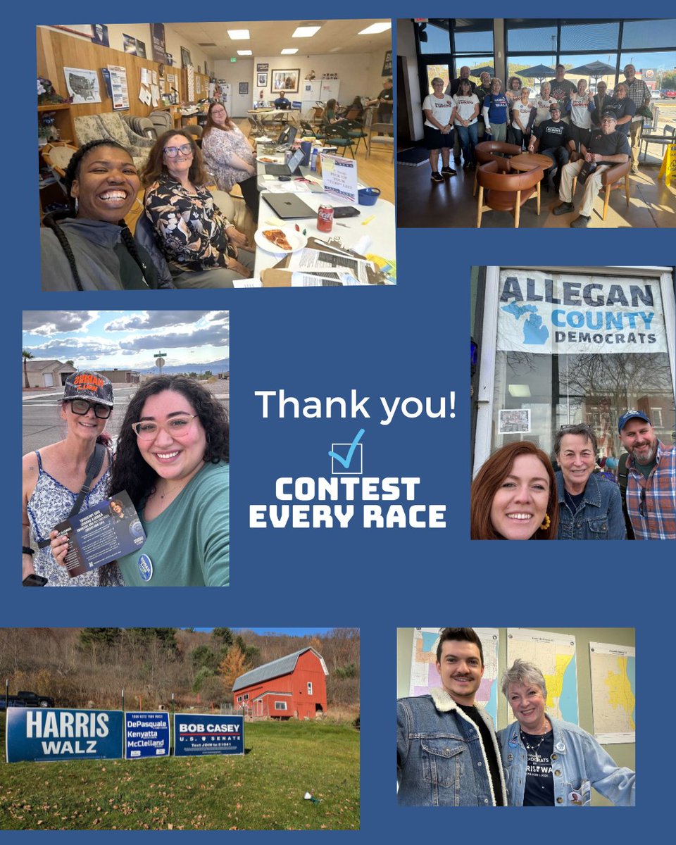 contestevryrace's tweet photo. As we enter the final moments of this cycle, we wanted to take express our gratitude to our local organizing partners, grantees, volunteers, and the courageous women and men who running for local offices this year.

To those organizing in tough districts, running against previously uncontested extremists opponents, volunteering long hours, and having hard conversations—we see you, and we're with you. 

We're incredibly inspired and fired up by the wave of local organizing and down ballot campaigns we've seen this year. No matter the outcome tomorrow, we have bold plans to scale our local organizing and candidate recruitment and support programs. 

Get out and vote tomorrow, make sure your friends have a plan to vote, and take care of yourselves.