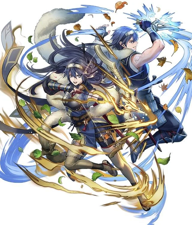Pheonixmaster1's tweet photo. Full Artwork of Ninja Duo Lucina + Chrom!
The Artist is @/pe_nekoR

She is a colorless bow cav with dual phase brave bow.

Lucina also has her "Future Focus" PRF assist which lets you give [Future Witness] &amp; [NFU] to herself &amp; allies in 2 spaces and another action to her. https://t.co/mjVzWFrC9D