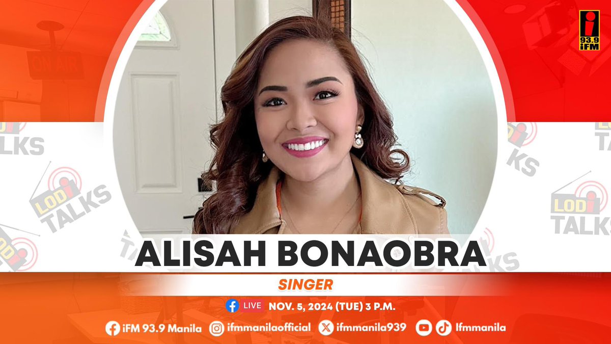 See you guys later at iFM 93.9 Manila Facebook Livestream! ❤️🫰 #AlisahBonaobra #XFactorUK #DisneyWarriorPrincess #ComebackQueen #FilipinaWarrior #RJAProductionsLLC #SharingIsCaring