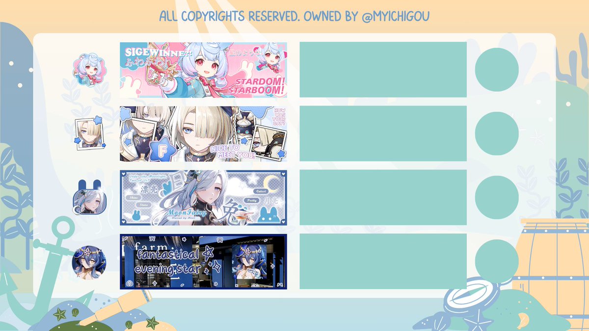 Hellouuu Chi masih Open untuk layout by request yaa~ Render slot juga kembali reset! Sekarang avail 3 Slot seperti biasaa~ ><

Yuk jajan! Avail QRIS yaaa<33
#zonauang
