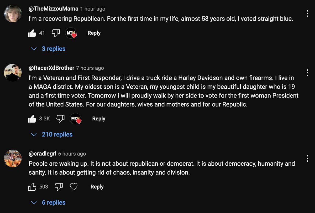 The comments we are receiving are incredible