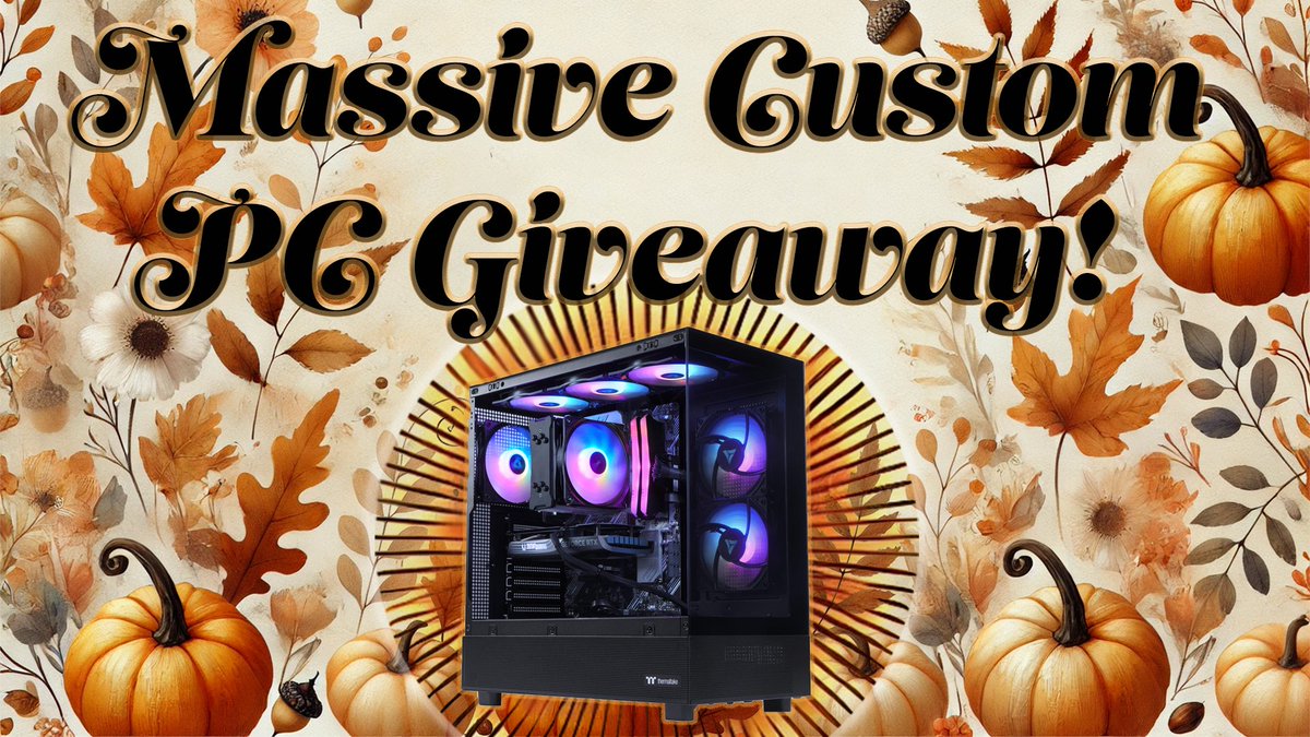 NEW NOVEMBER GIVEAWAY! $1300 CUSTOM PC! 

Our homies <a href="/vrlatech/">VRLA Tech</a> have sponsored this months giveaway! Make sure to stop by the stream and check in with your channel points! 

Retweet this tweet to greatly increase your chances of winning! 

gleam.io/Pesra/1300-gam…