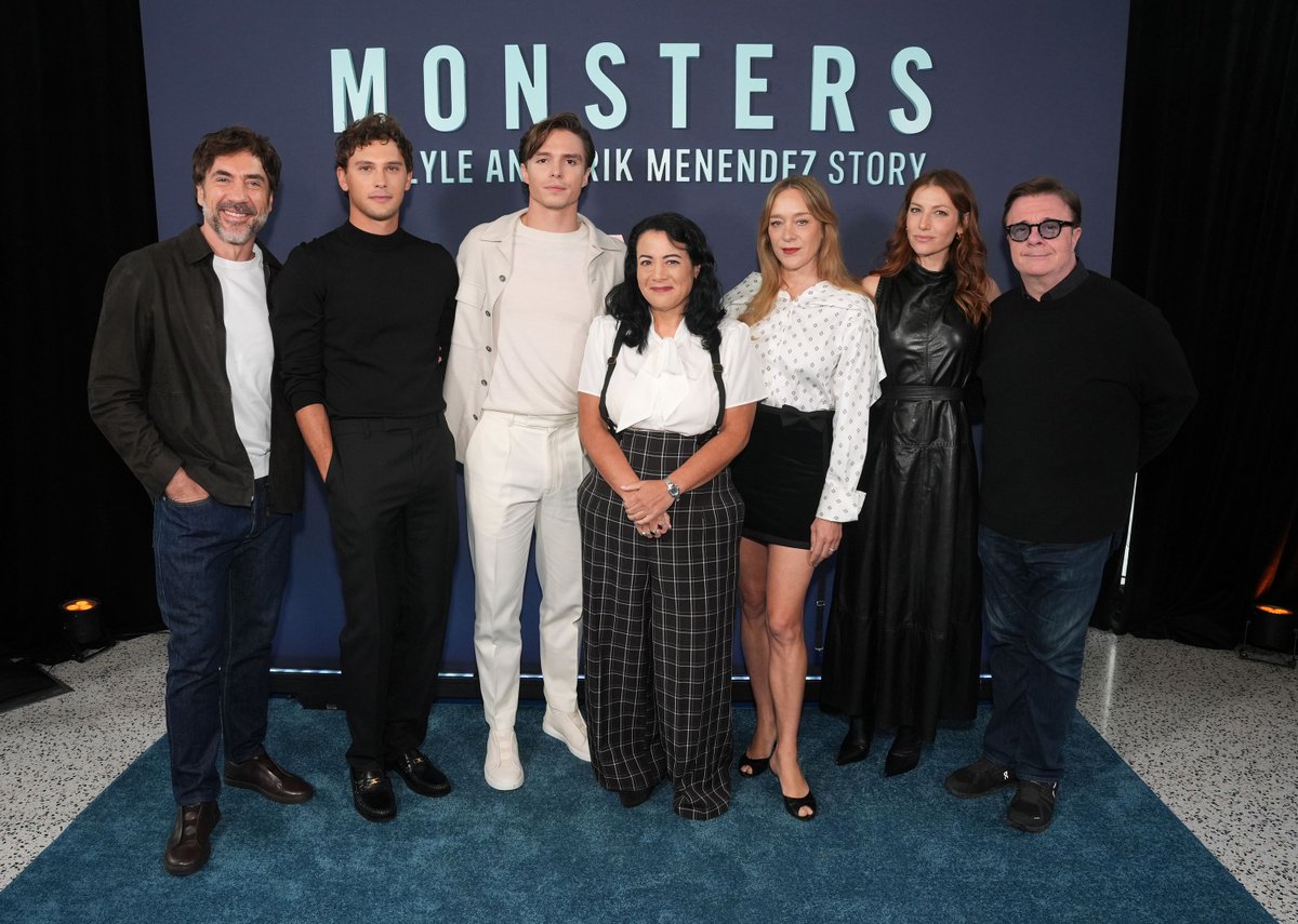 netflixqueue's tweet image. The cast of &apos;Monsters: The Lyle and Erik Menendez Story&apos; attended a Q&amp;amp;A panel at #NetflixFYSEE