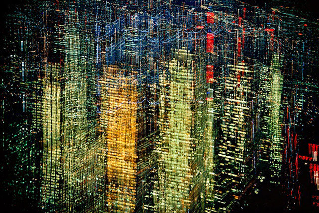 Ernst Haas. "Lights of New York," 1970.