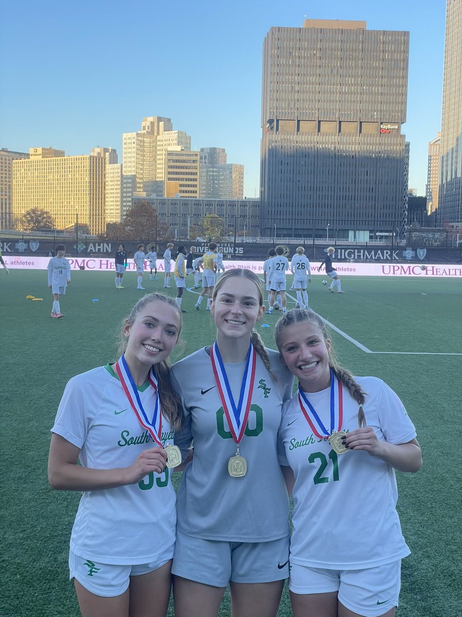 Three of our 2008 GA players from South Fayette won gold on Saturday in the WPIAL championship! 🥇

-Caitlyn Thompson
-Quinn Miller
-Rylee Binion 

#RepCentury