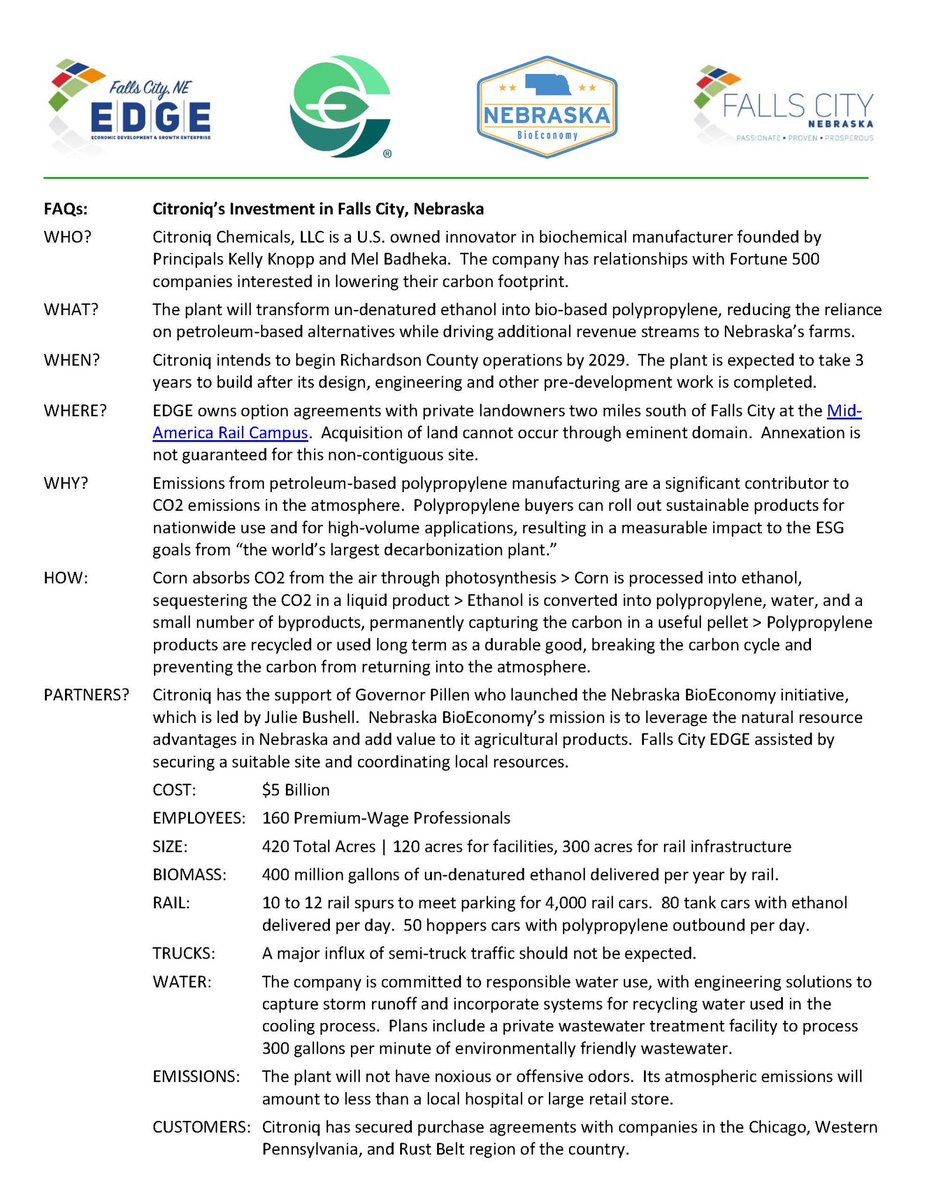 FallsCityEDGE's tweet photo. Citroniq Fact Sheet https://t.co/YJ0daJXDiF