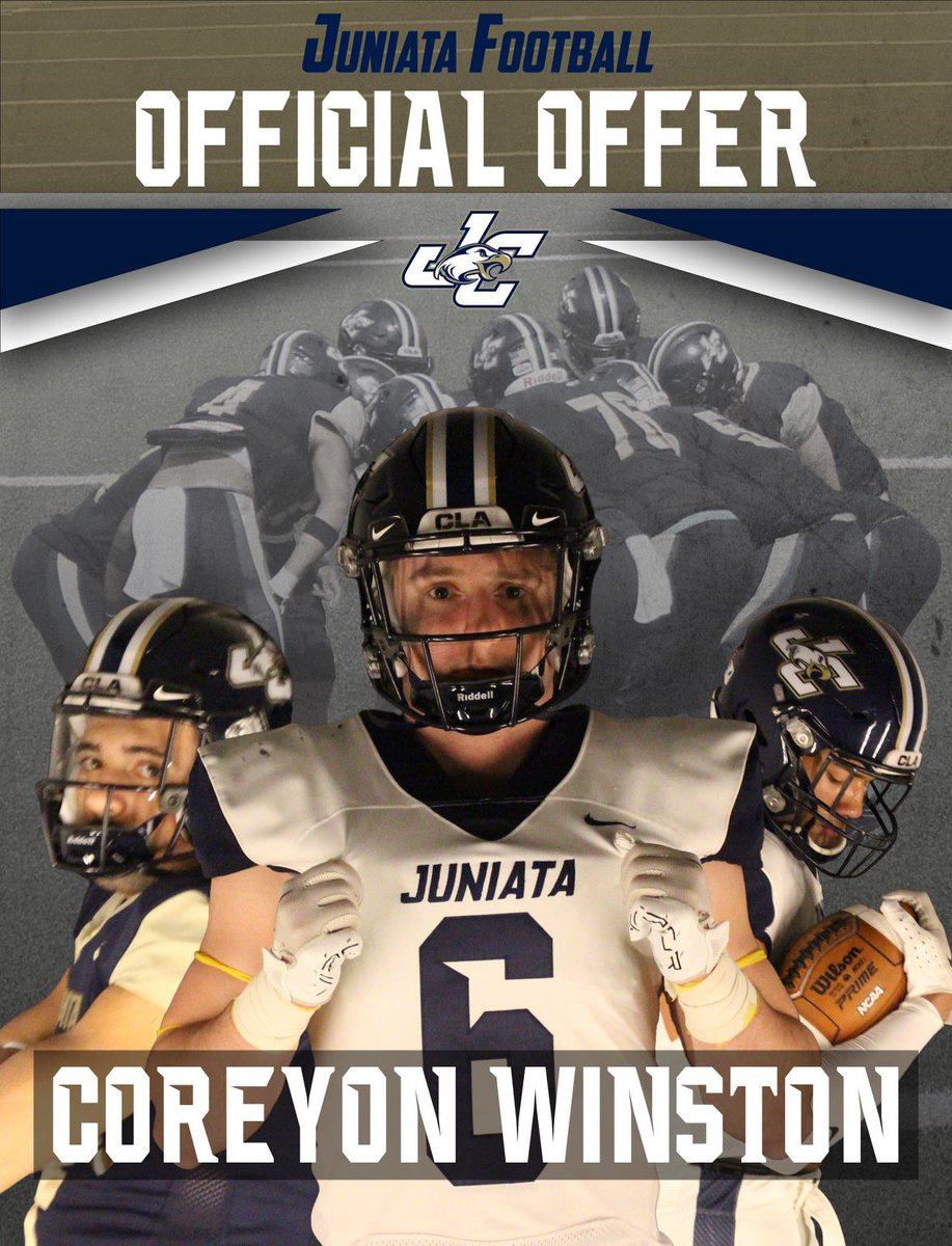 coreyon_winston's tweet photo. After a great conversation with @Coach_C_1998 Im blessed to receive my first offer from juniata college!!! @JMJusticesFB @CoachChip44 https://t.co/MTlQ3spjYG
