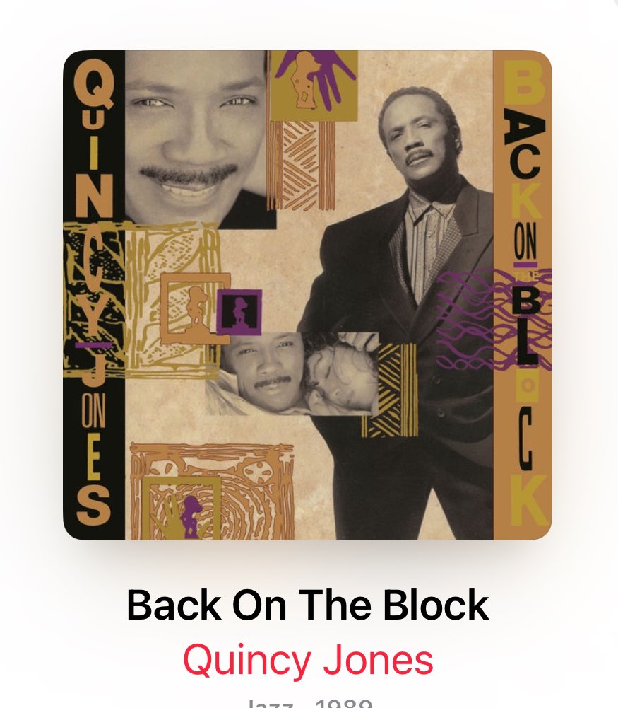 Last week <a href="/KirkWrites79/">Me</a> retweeted <a href="/muziqfirst/">Irv Sullivan</a>’s post of Al, James, El,and Barry singing “Secret Garden” and I joked that I needed to get out my CD (yes, children) and listen to the album. Listening today in tribute to <a href="/QuincyDJones/">Quincy Jones</a>, one of the finest to ever do it.