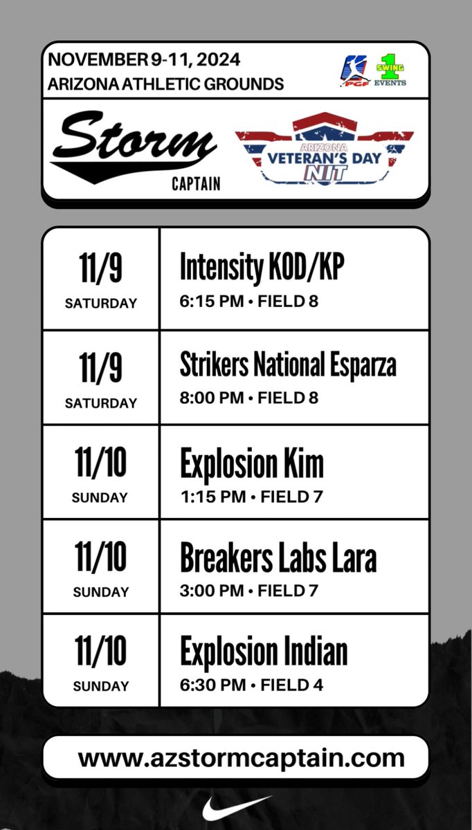 Tayla (@tfalquez2028) on Twitter photo Looking forward to this weekend with showcase again with my teammates! Catch us at Arizona Athletic Grounds in the Veteran’s Day NIT Showcase! <a href="/azstormcaptain/">Steve Captain</a> <a href="/AZStormFastptch/">Arizona Storm Fastpitch</a> #LFG Looking forward to this weekend with showcase again with my teammates! Catch us at Arizona Athletic Grounds in the Veteran’s Day NIT Showcase! <a href="/azstormcaptain/">Steve Captain</a> <a href="/AZStormFastptch/">Arizona Storm Fastpitch</a> #LFG