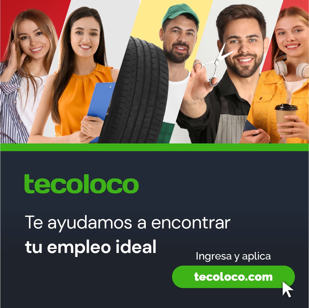 Desde el primer paso hasta tu próximo empleo, en Tecoloco te ayudamos a encontrar tu mejor oportunidad. 💼🤝

⏩ Aplica ahora en el siguiente link: i.mtrbio.com/sxvheohdbb