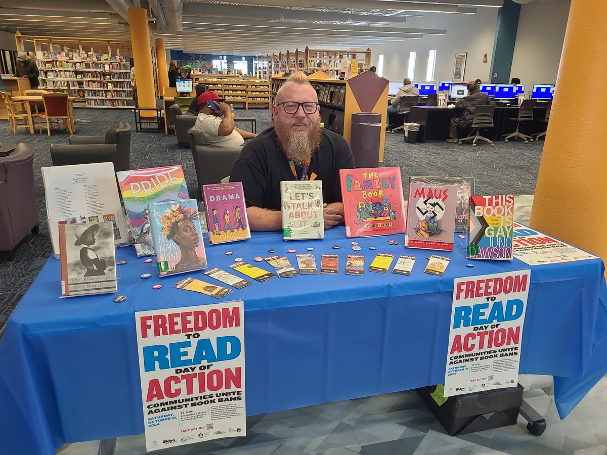 Unite Against Book Bans (@uabookbans) on Twitter photo While the #FreedomToRead Day of Action may be over, it's not too late to take a stand & #UniteAgainstBookBans!
✔️ Sign the #FreedomToRead pledge and VOTE on #ElectionDay
✔️ Use the #UniteAgainstBookBans Action Toolkit
✔️ Report censorship
More: uniteagainstbookbans.org/day-of-action/
📷:<a href="/LVCCLD/">Las Vegas-Clark County Library District</a> While the #FreedomToRead Day of Action may be over, it's not too late to take a stand & #UniteAgainstBookBans!
✔️ Sign the #FreedomToRead pledge and VOTE on #ElectionDay
✔️ Use the #UniteAgainstBookBans Action Toolkit
✔️ Report censorship
More: uniteagainstbookbans.org/day-of-action/
📷:<a href="/LVCCLD/">Las Vegas-Clark County Library District</a>