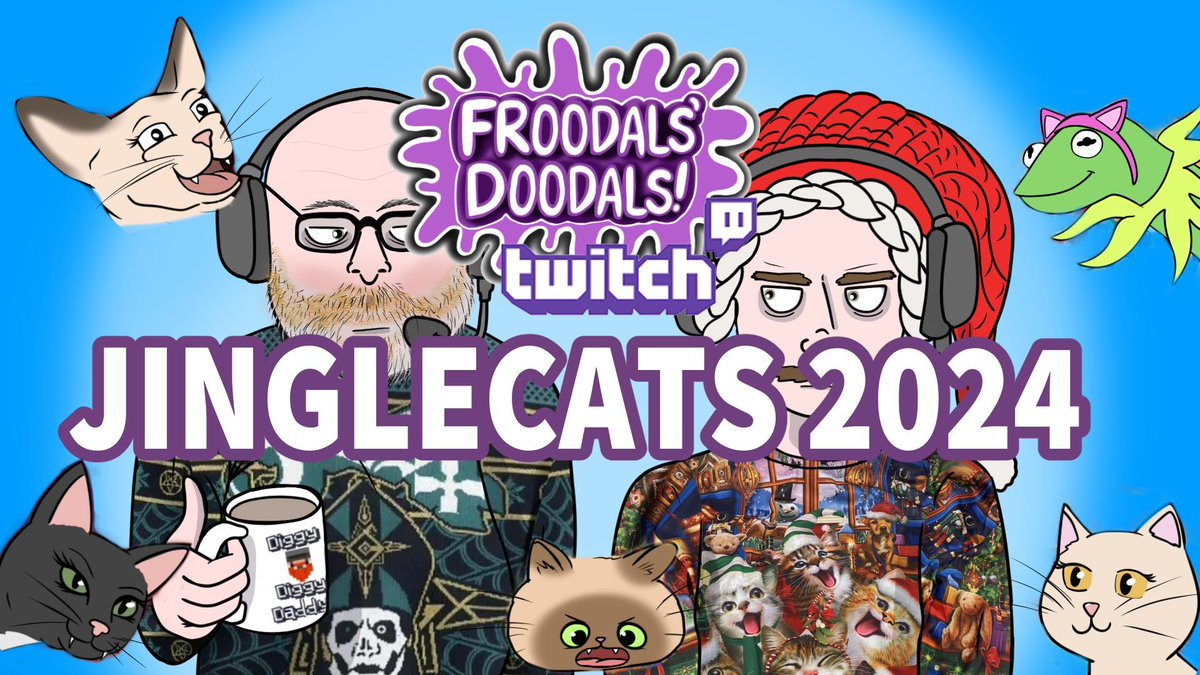 🐈🎅 My thumbnail for my Jinglecats entry 2024! Worked really hard on this video, started it back in January lol I was too excited 😆 Check out youtube for the video! buff.ly/48DMcU0