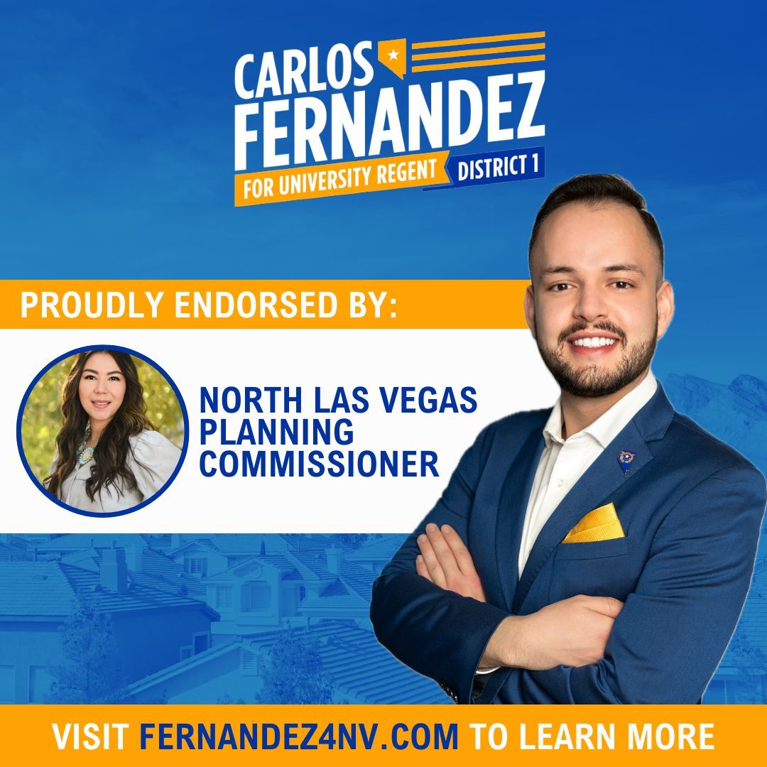 Grateful to have the endorsement of Marissa Guymon, North Las Vegas Planning Commissioner! Her expertise in community planning and dedication to improving our city makes her support especially meaningful.