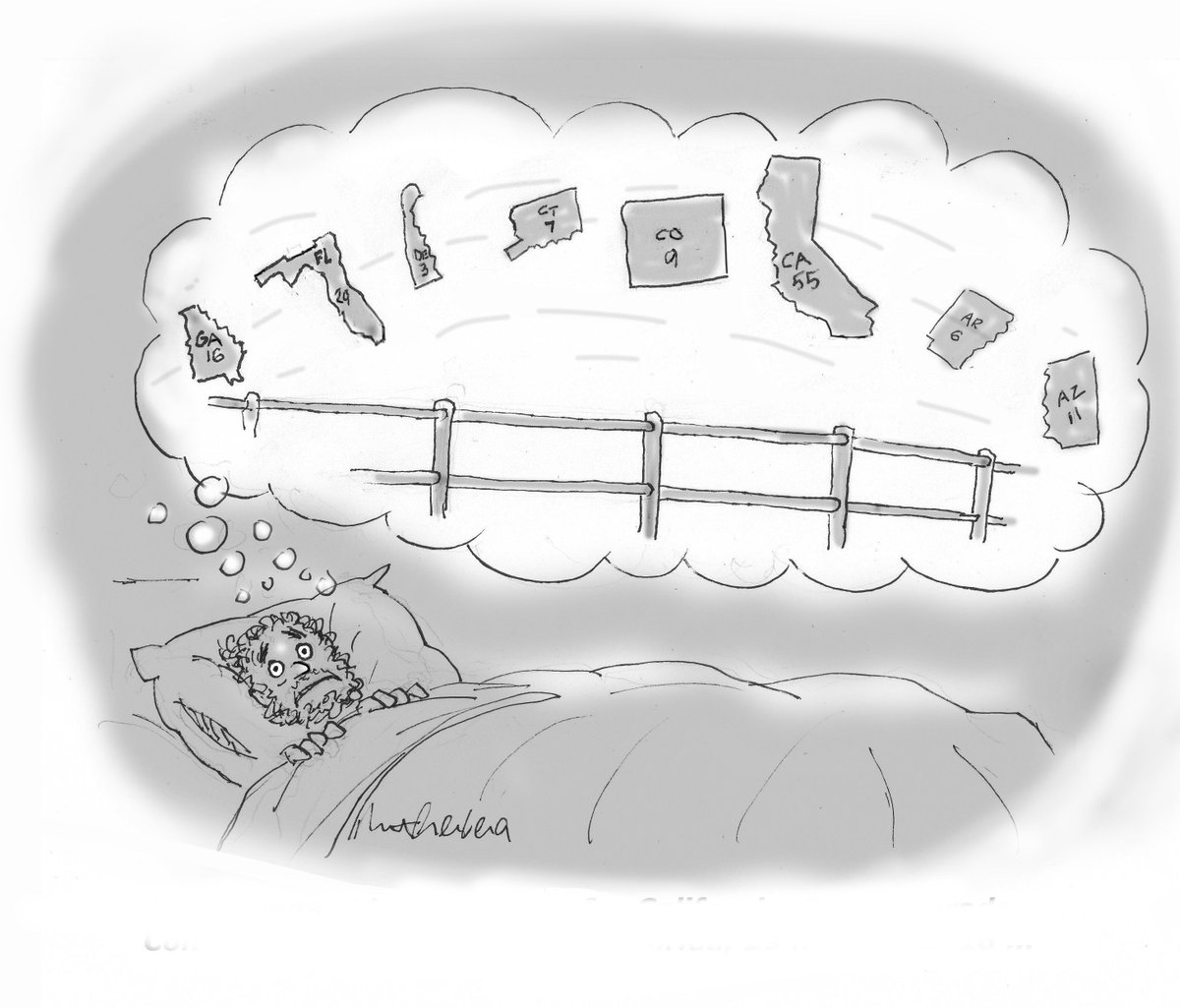 mortgerberg's tweet photo. "...and let there be no recounts, please..." #vote #Election2024 #mortgerberg #cartoon #VoteOnTuesday! https://t.co/fUTTspV0bX