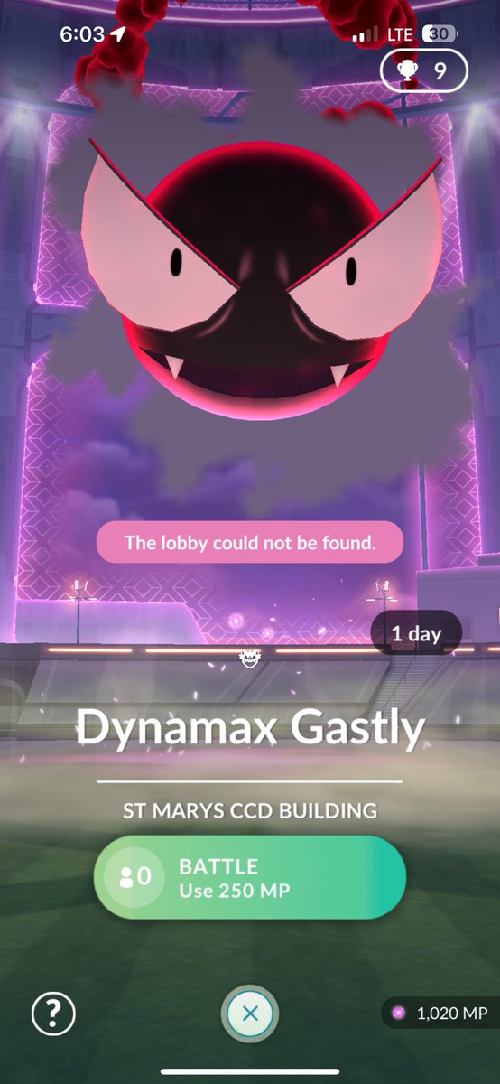 PokeOver2's tweet photo. @PokemonGoApp @NianticHelp #PokemonGo #Niantic #MaxRaid
Weird. More issues. What is happening?! I can’t do any Max Raids cuz this keeps happening. (Yes, I’ve reset and all the other things you tell us to do)”The lobby could not be found” https://t.co/VDv0RxEM3A