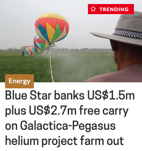 <a href="/HeliumBlue/">Blue Star Helium Limited</a> (#ASX: $BNL; #OTCQB: BSNLF) completes farm out of 50% interest in its Galactica/Pegasus project in Colorado, USA, to London listed <a href="/Heliumone1/">Helium One</a> for US$4.2M. See the news in <a href="/StockheadAU/">Stockhead</a> 👉tinyurl.com/4xzztpf3

#bluestarhelium #GalacticaPegasus #helium #asxnews