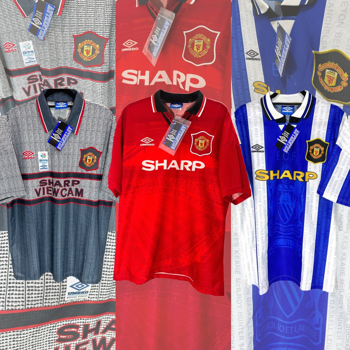 jkoscollection's tweet photo. 95/96 Manutd Home Away Third BNWT
#notforsale #justforsharing #bnwt #manchesterunited #playerissue #matchworn #matchissued #jksoccerjersey #jkcollection #jerseycollection #jerseycollector https://t.co/RGMpPuMfro